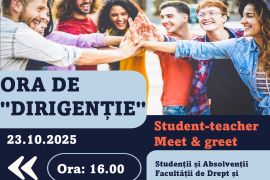 Ora de "dirigentie" - Student-teacher Meet & greet - AP 2025 