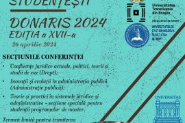 SESIUNEA INTERNAȚIONALĂ DE  COMUNICĂRI ȘTIINȚIFICE STUDENȚEȘTI  DONARIS 2024