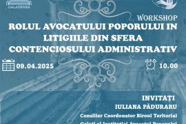 WORKSHOP - ROLUL AVOCATULUI POPORULUI 