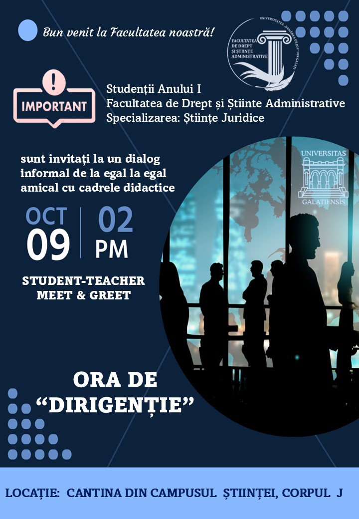 Anunt meeting Drept