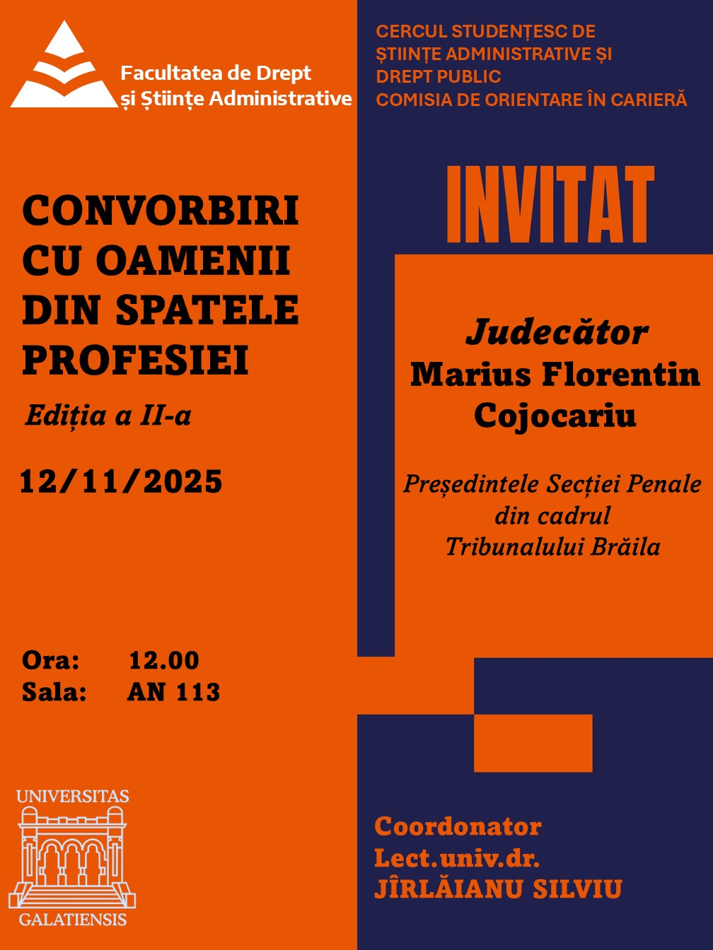 Afis eveniment convorbiri 2025